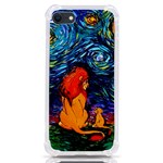 Lion Art Starry Night Van Gogh iPhone SE Front