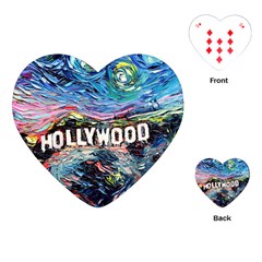 Hollywood Art Starry Night Van Gogh Playing Cards Single Design (heart)