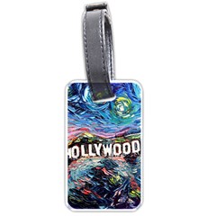 Hollywood Art Starry Night Van Gogh Luggage Tag (one Side) by Modalart