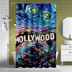 Hollywood Art Starry Night Van Gogh Shower Curtain 48  X 72  (small)  by Modalart