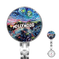 Hollywood Art Starry Night Van Gogh Stainless Steel Nurses Watch by Modalart