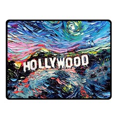 Hollywood Art Starry Night Van Gogh Two Sides Fleece Blanket (small) by Modalart