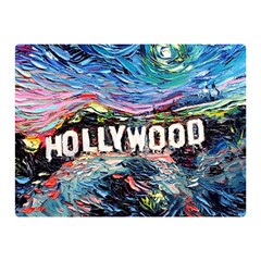 Hollywood Art Starry Night Van Gogh Two Sides Premium Plush Fleece Blanket (mini) by Modalart