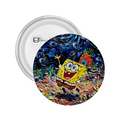 Art Cartoon Starry Night Van Gogh 2 25  Buttons by Modalart