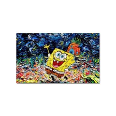 Art Cartoon Starry Night Van Gogh Sticker Rectangular (10 Pack) by Modalart