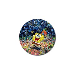 Art Cartoon Starry Night Van Gogh Golf Ball Marker (10 Pack) by Modalart