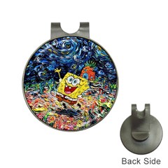 Art Cartoon Starry Night Van Gogh Hat Clips With Golf Markers by Modalart