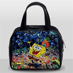 Art Cartoon Starry Night Van Gogh Classic Handbag (two Sides) by Modalart