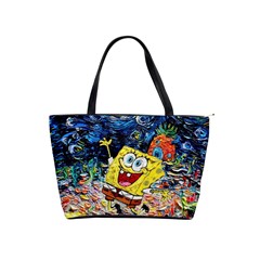 Art Cartoon Starry Night Van Gogh Classic Shoulder Handbag by Modalart