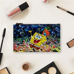 Art Cartoon Starry Night Van Gogh Cosmetic Bag (small) by Modalart