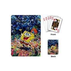 Art Cartoon Starry Night Van Gogh Playing Cards Single Design (mini) by Modalart