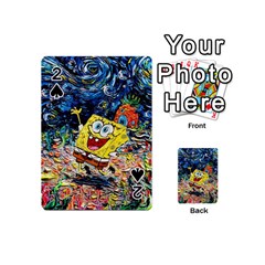 Art Cartoon Starry Night Van Gogh Playing Cards 54 Designs (mini) by Modalart