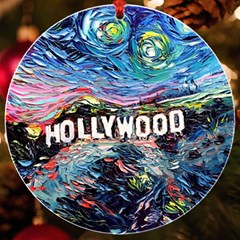 Hollywood Art Starry Night Van Gogh Uv Print Acrylic Ornament Round by Modalart