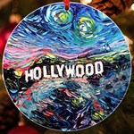 Hollywood Art Starry Night Van Gogh UV Print Acrylic Ornament Round Front