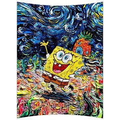 Art Cartoon Starry Night Van Gogh Back Support Cushion by Modalart