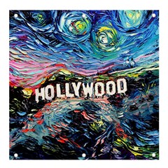 Hollywood Art Starry Night Van Gogh Banner And Sign 4  X 4  by Modalart