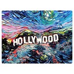 Hollywood Art Starry Night Van Gogh Two Sides Premium Plush Fleece Blanket (Extra Small) 40 x30  Blanket Front