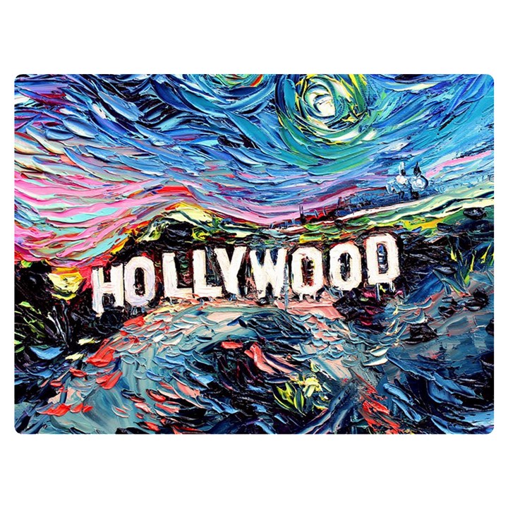 Hollywood Art Starry Night Van Gogh Two Sides Premium Plush Fleece Blanket (Extra Small)