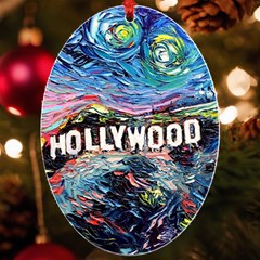 Hollywood Art Starry Night Van Gogh Uv Print Acrylic Ornament Oval by Modalart