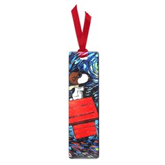 Dog Flying House Cartoon Starry Night Vincent Van Gogh Parody Small Book Marks by Modalart