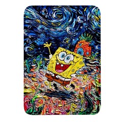 Art Cartoon Starry Night Van Gogh Rectangular Glass Fridge Magnet (4 Pack) by Modalart