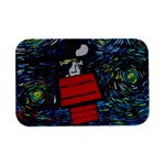 Dog Flying House Cartoon Starry Night Vincent Van Gogh Parody Open Lid Metal Box (Silver)   Front