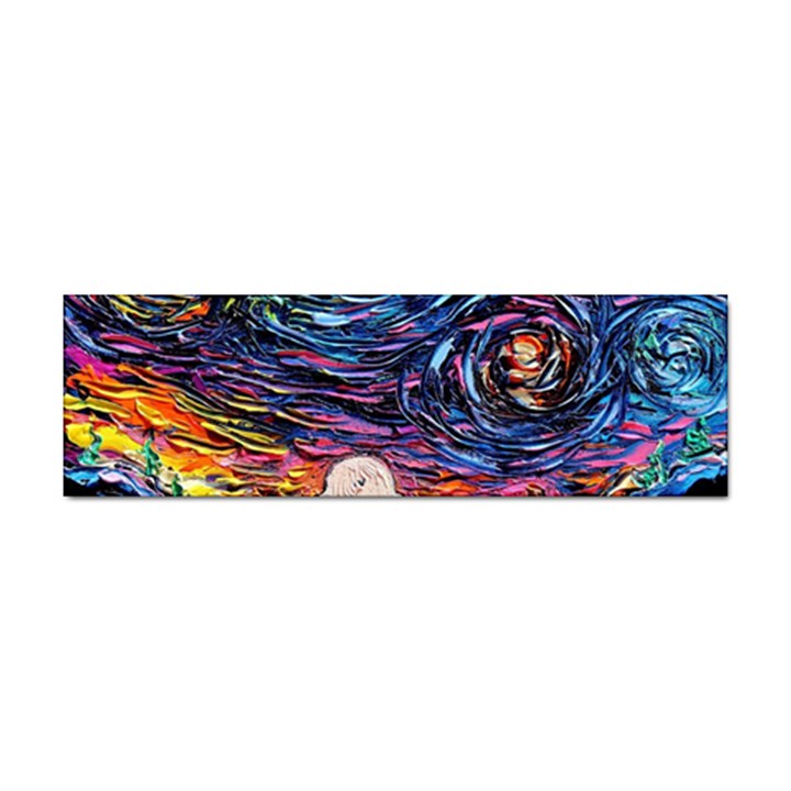 Cartoon Dog Vincent Van Gogh s Starry Night Parody Sticker Bumper (10 pack)