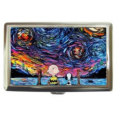 Cartoon Dog Vincent Van Gogh s Starry Night Parody Cigarette Money Case by Modalart