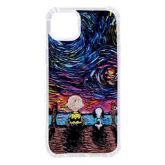 Cartoon Dog Vincent Van Gogh s Starry Night Parody Iphone 14 Plus Tpu Uv Print Case by Modalart