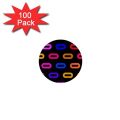 Pattern Background Structure Black 1  Mini Magnets (100 Pack)  by Pakjumat