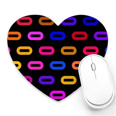 Pattern Background Structure Black Heart Mousepad by Pakjumat