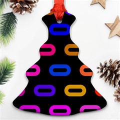 Pattern Background Structure Black Ornament (christmas Tree)  by Pakjumat