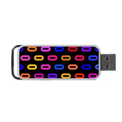 Pattern Background Structure Black Portable Usb Flash (two Sides) by Pakjumat