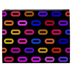 Pattern Background Structure Black Cosmetic Bag (xxxl) by Pakjumat