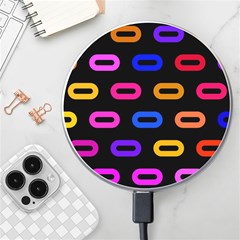 Pattern Background Structure Black Wireless Fast Charger(white) by Pakjumat