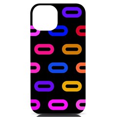 Pattern Background Structure Black Iphone 14 Black Uv Print Case by Pakjumat