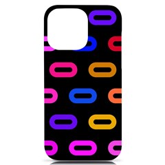 Pattern Background Structure Black Iphone 14 Pro Max Black Uv Print Case by Pakjumat