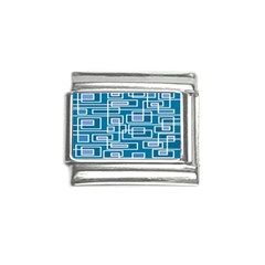 Geometric Rectangle Shape Linear Italian Charm (9mm)