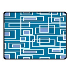 Geometric Rectangle Shape Linear Fleece Blanket (small) by Pakjumat