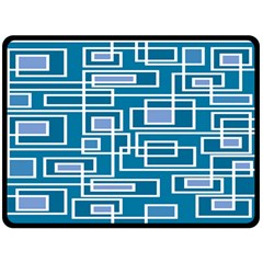 Geometric Rectangle Shape Linear Two Sides Fleece Blanket (large) by Pakjumat