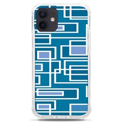 Geometric Rectangle Shape Linear Iphone 12 Mini Tpu Uv Print Case	 by Pakjumat