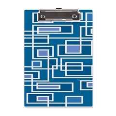 Geometric Rectangle Shape Linear A5 Acrylic Clipboard by Pakjumat