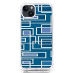 Geometric Rectangle Shape Linear iPhone 14 Plus TPU UV Print Case Front