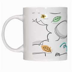 Set Chalk Out Chitchat Scribble White Mug by Pakjumat