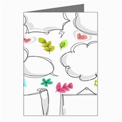 Set Chalk Out Chitchat Scribble Greeting Card by Pakjumat