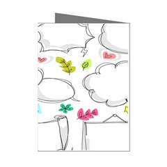 Set Chalk Out Chitchat Scribble Mini Greeting Cards (pkg Of 8) by Pakjumat