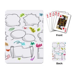 Set Chalk Out Chitchat Scribble Playing Cards Single Design (rectangle) by Pakjumat