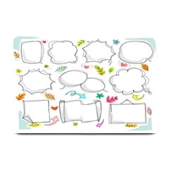 Set Chalk Out Chitchat Scribble Plate Mats by Pakjumat