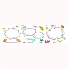 Set Chalk Out Chitchat Scribble Large Bar Mat by Pakjumat