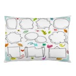 Set Chalk Out Chitchat Scribble Pillow Case 26.62 x18.9  Pillow Case